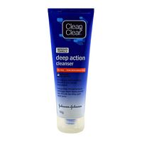 Clean & Clear Improved Formula Deep Action Cleanser, Oil Free, 100g